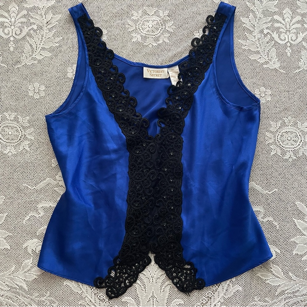 Vintage Gold label Victoria’s Secret lace tank